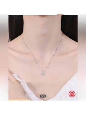 FOREVER QUEEN S925 Sterling Silver Six Claw Necklace